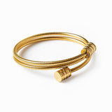 Pulsera de oro retorcida