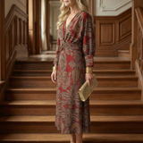 Soledad | Vestido Midi Envueltos Natural