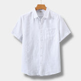 CAMISA DE LINO OLD MONEY DE MANGA CORTA
