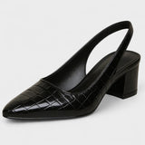 Vera – Zapatos de tacón de cocodrilo