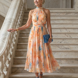 Elena | Vestido Midi con Halter Suave