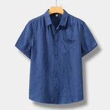 CAMISA DE LINO OLD MONEY DE MANGA CORTA