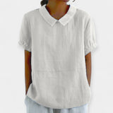 Blusa de Algodón con Cuello