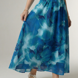Constanza | Vestido Midi con Cuello Halter Fruncido