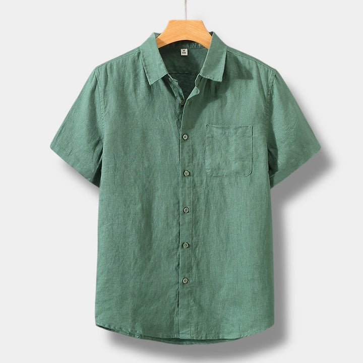 CAMISA OLD MONEY DE MANGA CORTA