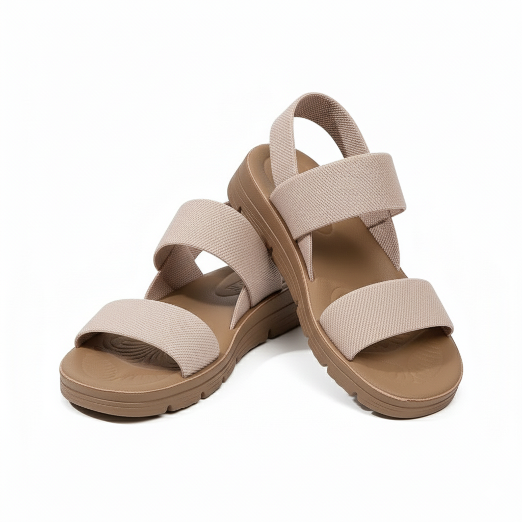 Sandalia deportiva de doble tira para mujer