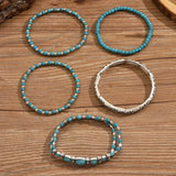 Sahara™ – Set de Pulseras Boho Turquesa