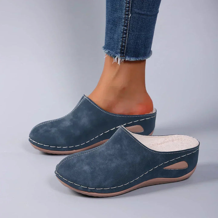 Zueco confort con forro suave para mujer