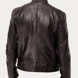 Chaqueta de Cuero Rasmus Signature con Silueta Masculina Atemporal