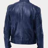 Chaqueta de Cuero Rasmus Signature con Silueta Masculina Atemporal