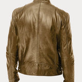 Chaqueta de Cuero Rasmus Signature con Silueta Masculina Atemporal