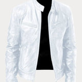 Chaqueta de Cuero Rasmus Signature con Silueta Masculina Atemporal