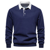 Suéter Polo Peeter Signature con Contraste Clásico