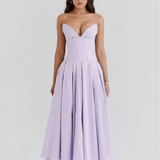 Vestido Largo Estampado Elegante de Cintura Alta