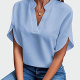 Blusa con Estampado Drapeado