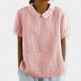 Blusa de Algodón con Cuello