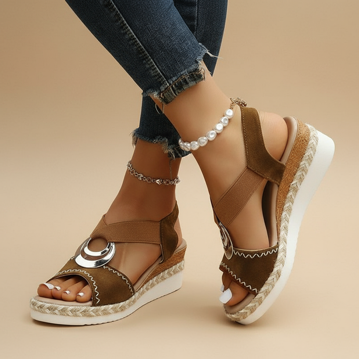 Sandalia de plataforma para mujer
