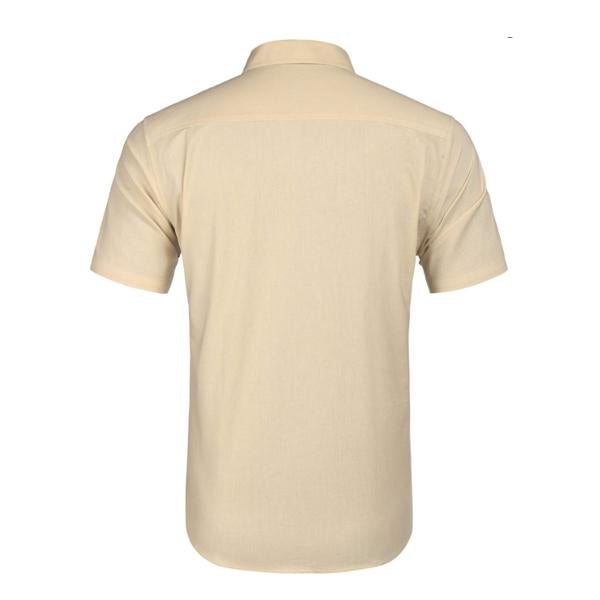 Camisa de manga corta bordada para hombre