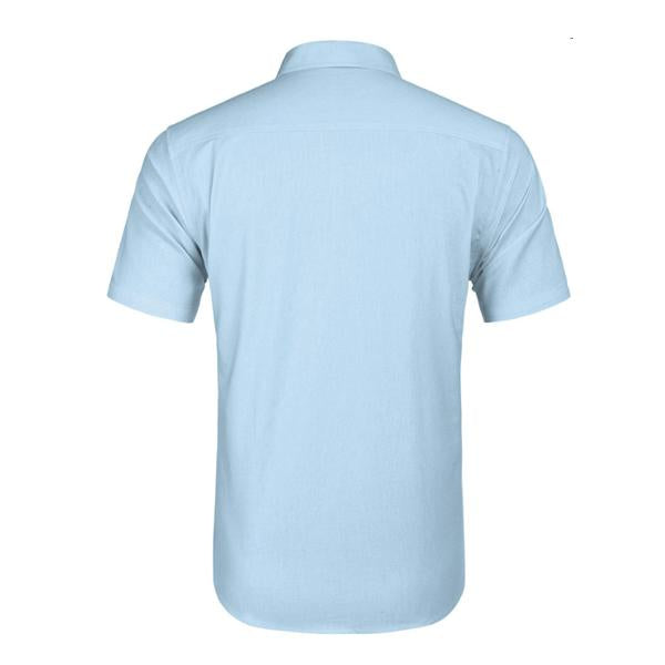 Camisa de manga corta bordada para hombre