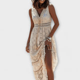 Érica™ Maxi Boho Fluido con Encaje