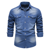 DUMONT LYON | CAMISA SLIM DE MEZCLILLA