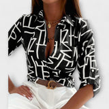 Maria - Blusa con Cuello Clásico